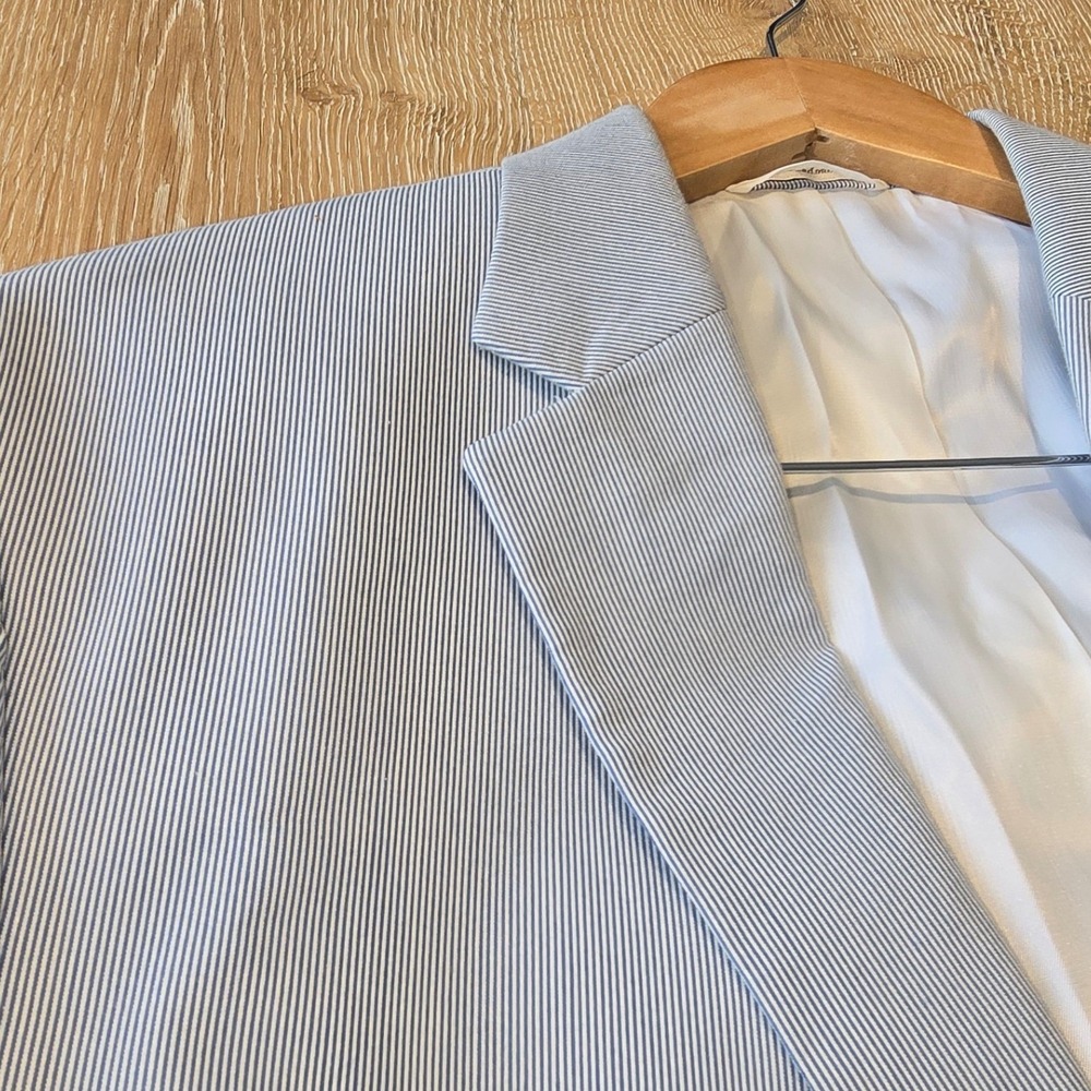 Ralph Lauren Mens‎ Blazer Sport Coat 42L Striped Casual Formal Spring Summer
